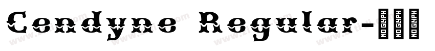 Cendyne Regular字体转换